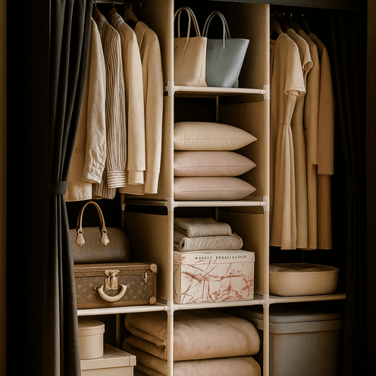 Easy-to-assemble minimalist wardrobe made from durable material