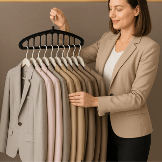 Folding Multi-Hole Clothes Hanger