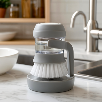 Dish Brush with Soap Dispenser Multi Use Soap Dispensing Scrub Brush
