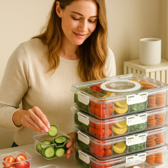  8 Compartment Snack Containers