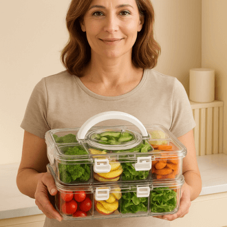 8 Compartment Snack Containers