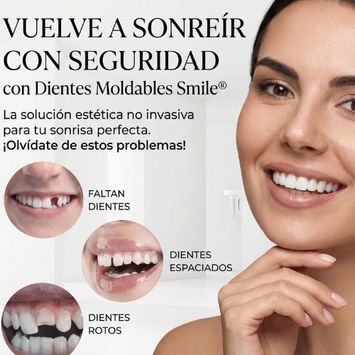 Dientes Moldables Smile: Carillas Provisionales para una Sonrisa Perfecta al Instante