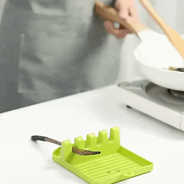 Kitchen Spoon Holders Fork Spatula Rack Shelf