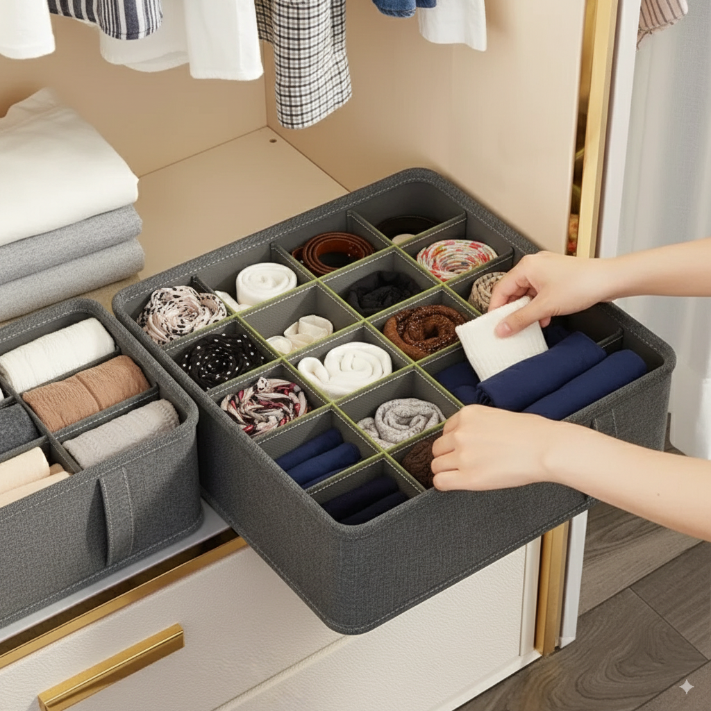 wardrobe organizer for socks and underwear