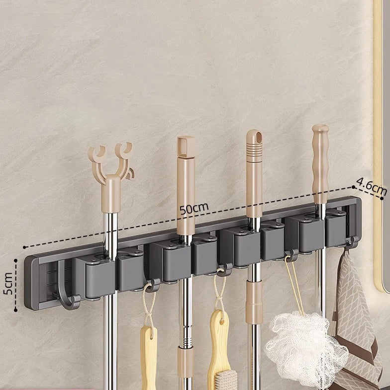 Mop and Broom Organizer Mop Holder Rack Mop