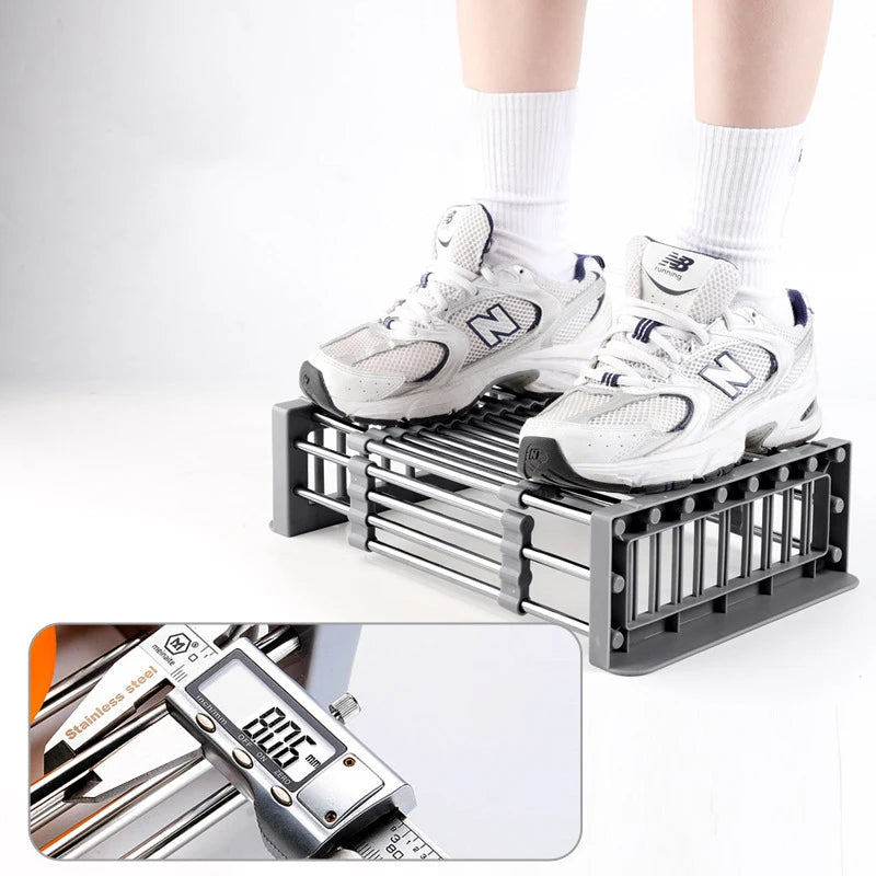 Adjustable Kitchen Stainless Steel Sink Rack Telescopic