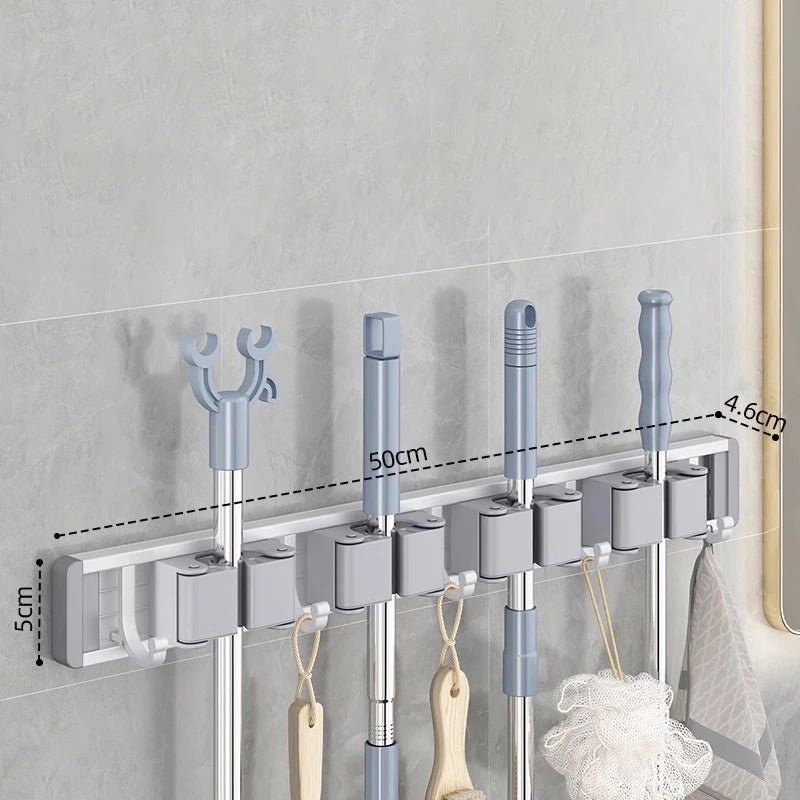 Mop and Broom Organizer Mop Holder Rack Mop