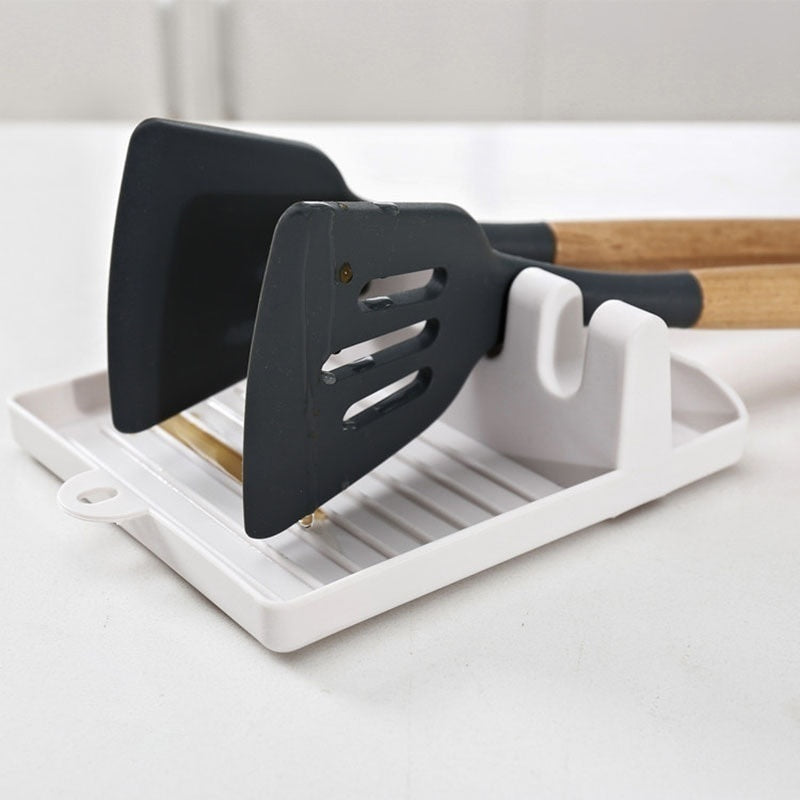 Kitchen Spoon Holders Fork Spatula Rack Shelf