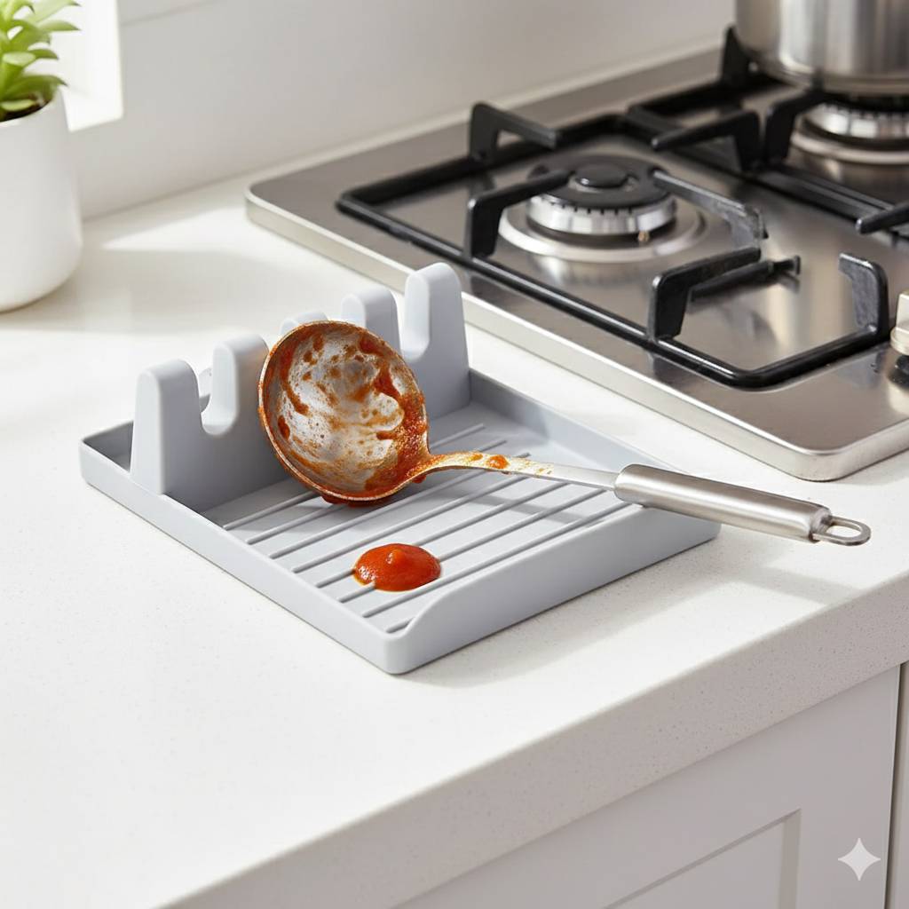 Kitchen Spoon Holders Fork Spatula Rack Shelf