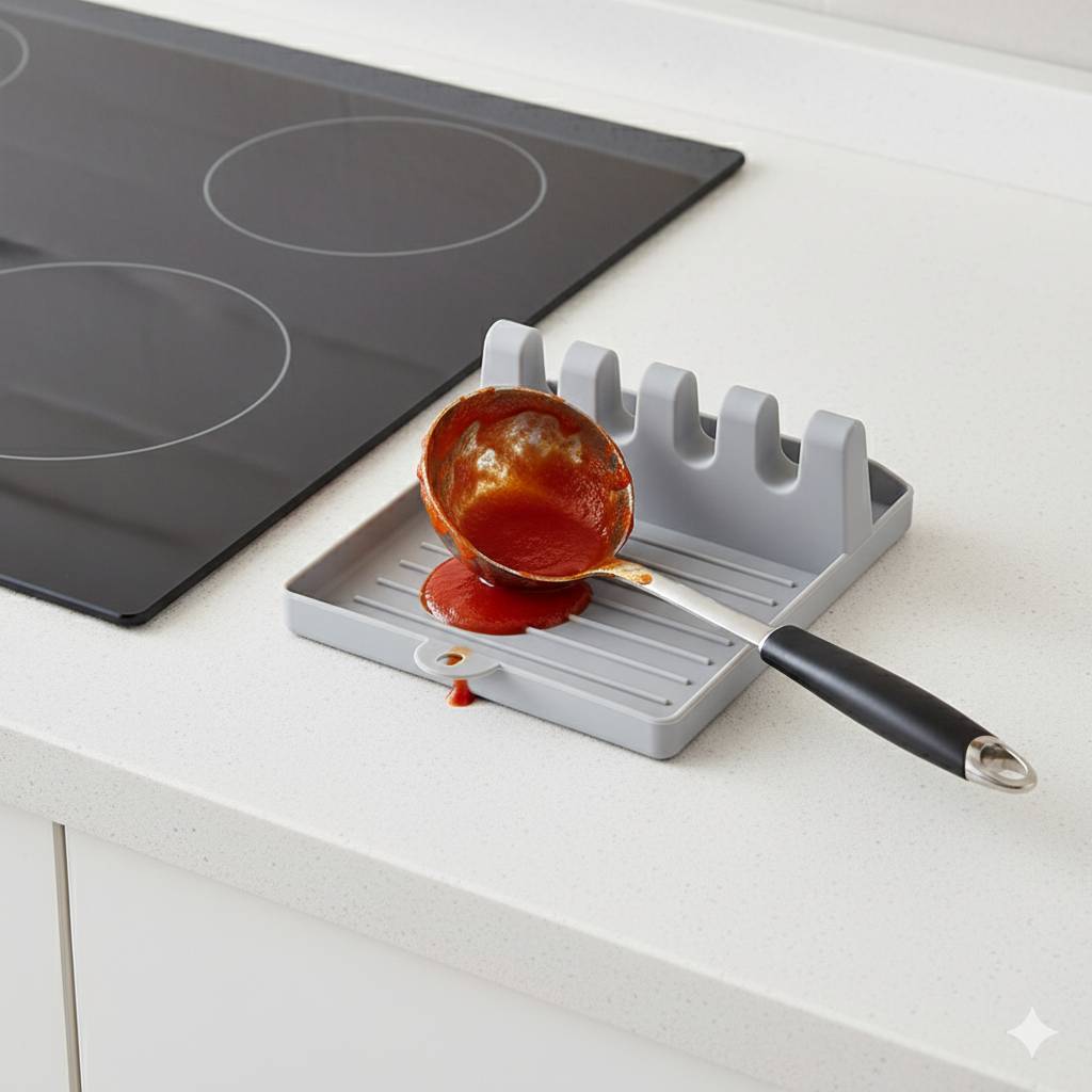 Kitchen Spoon Holders Fork Spatula Rack Shelf