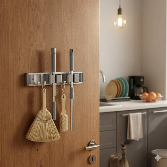 Mop and Broom Organizer Mop Holder Rack Mop