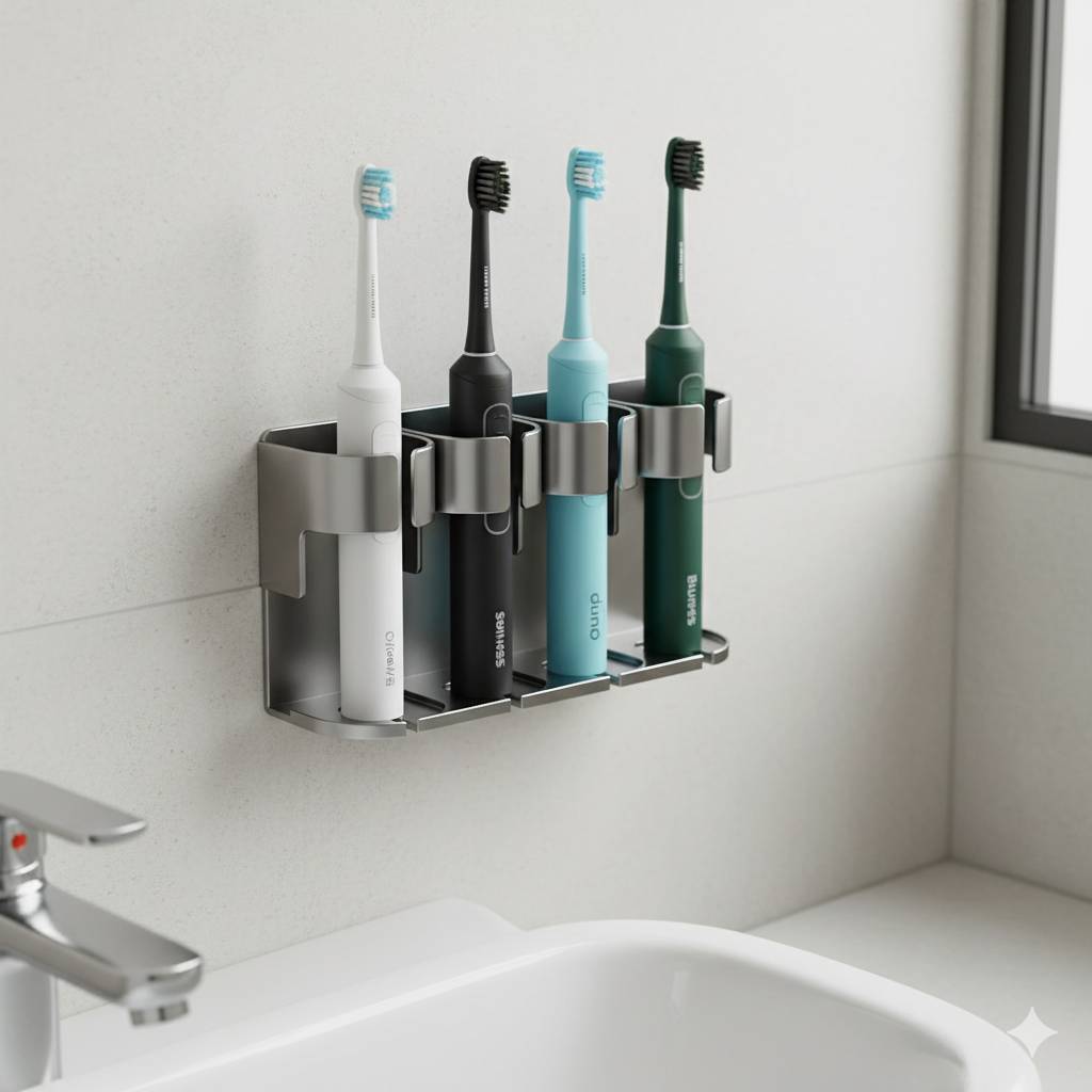 Electric Toothbrush Holder Space Saving Traceless