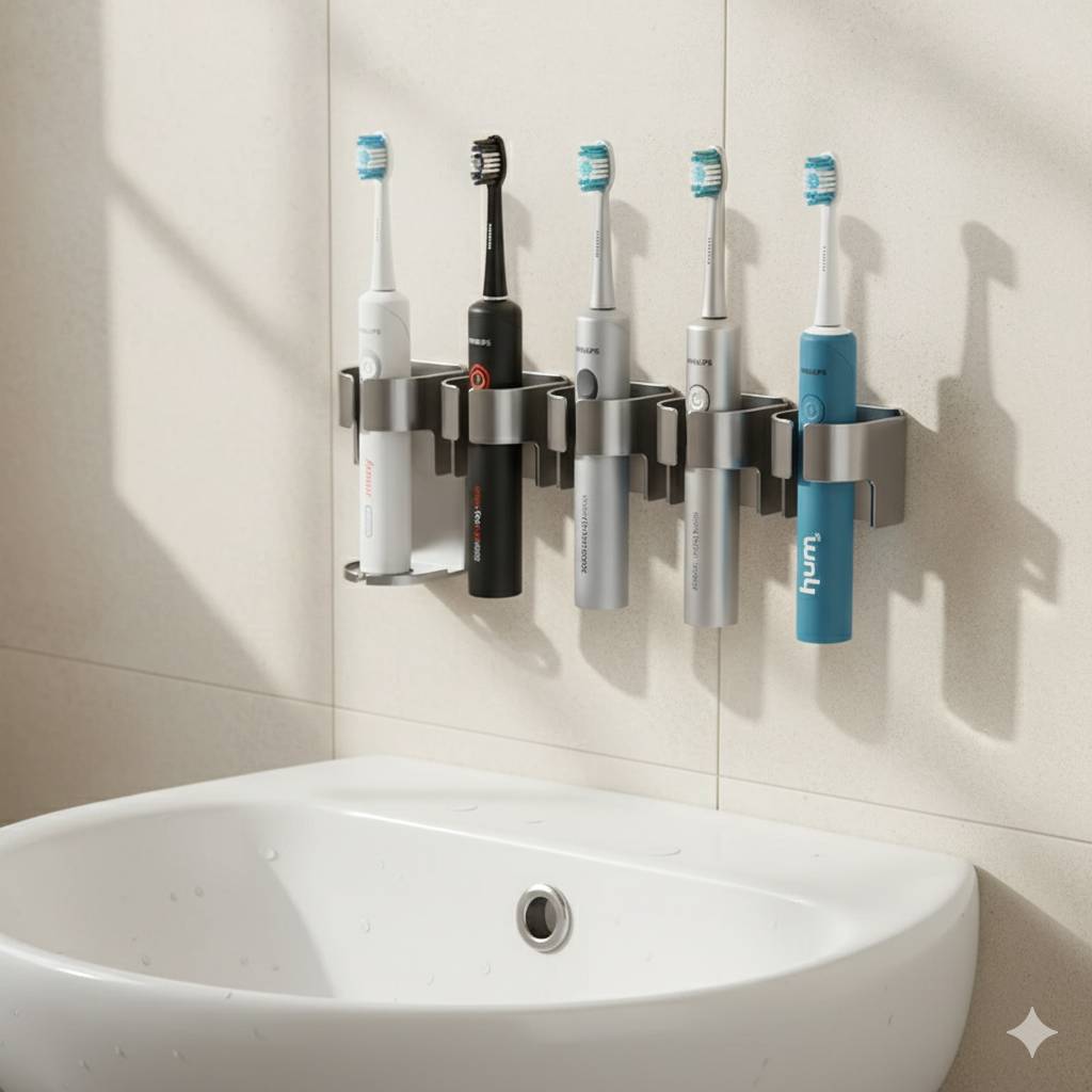 Electric Toothbrush Holder Space Saving Traceless