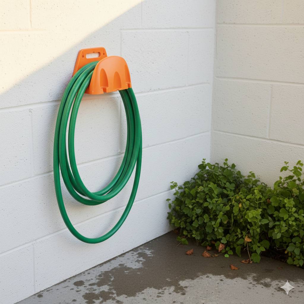 1pcs Wall Mounted Garden Irrigation Hose Pipe