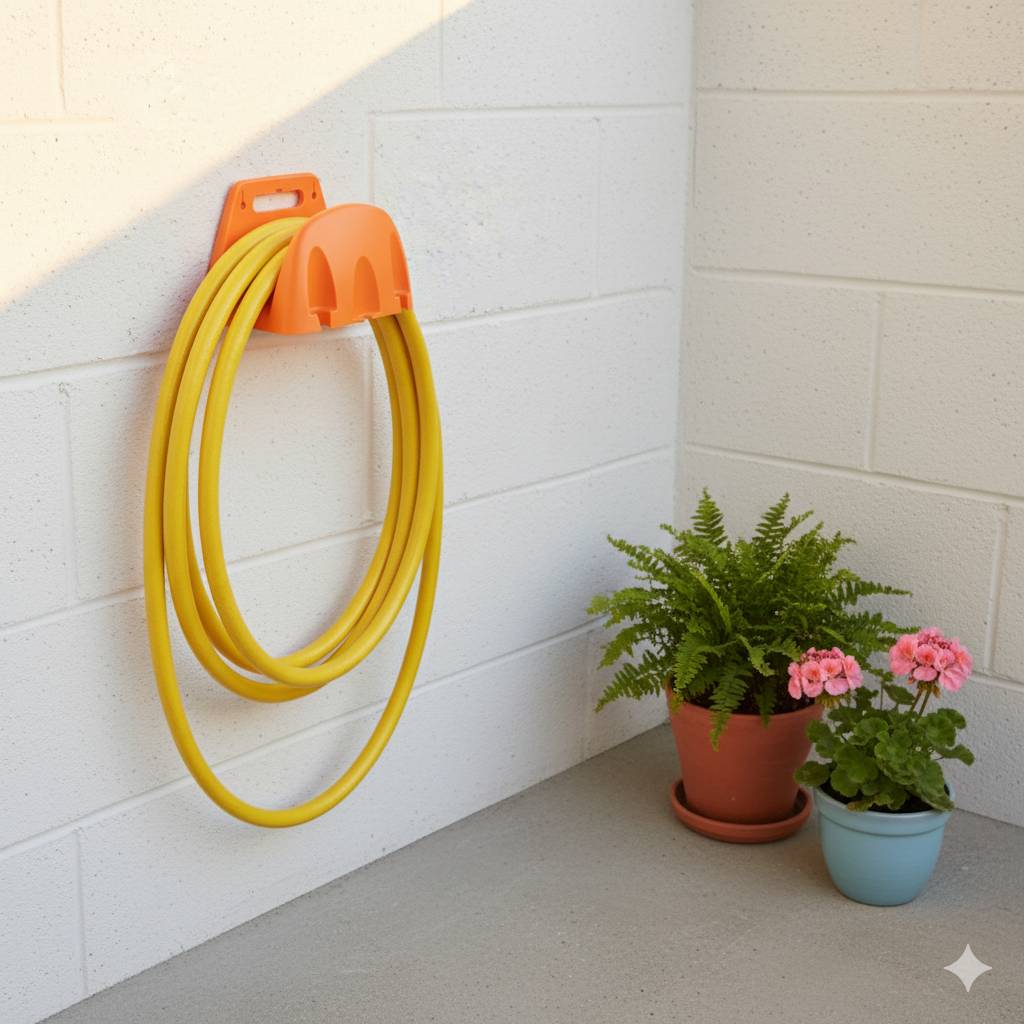 1pcs Wall Mounted Garden Irrigation Hose Pipe