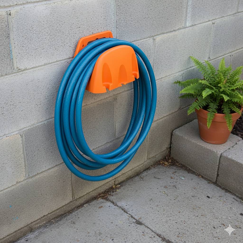 1pcs Wall Mounted Garden Irrigation Hose Pipe