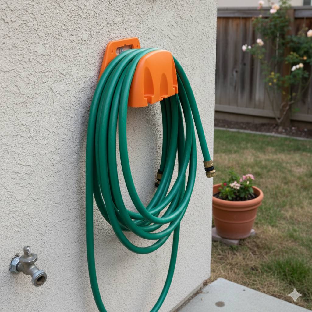 1pcs Wall Mounted Garden Irrigation Hose Pipe