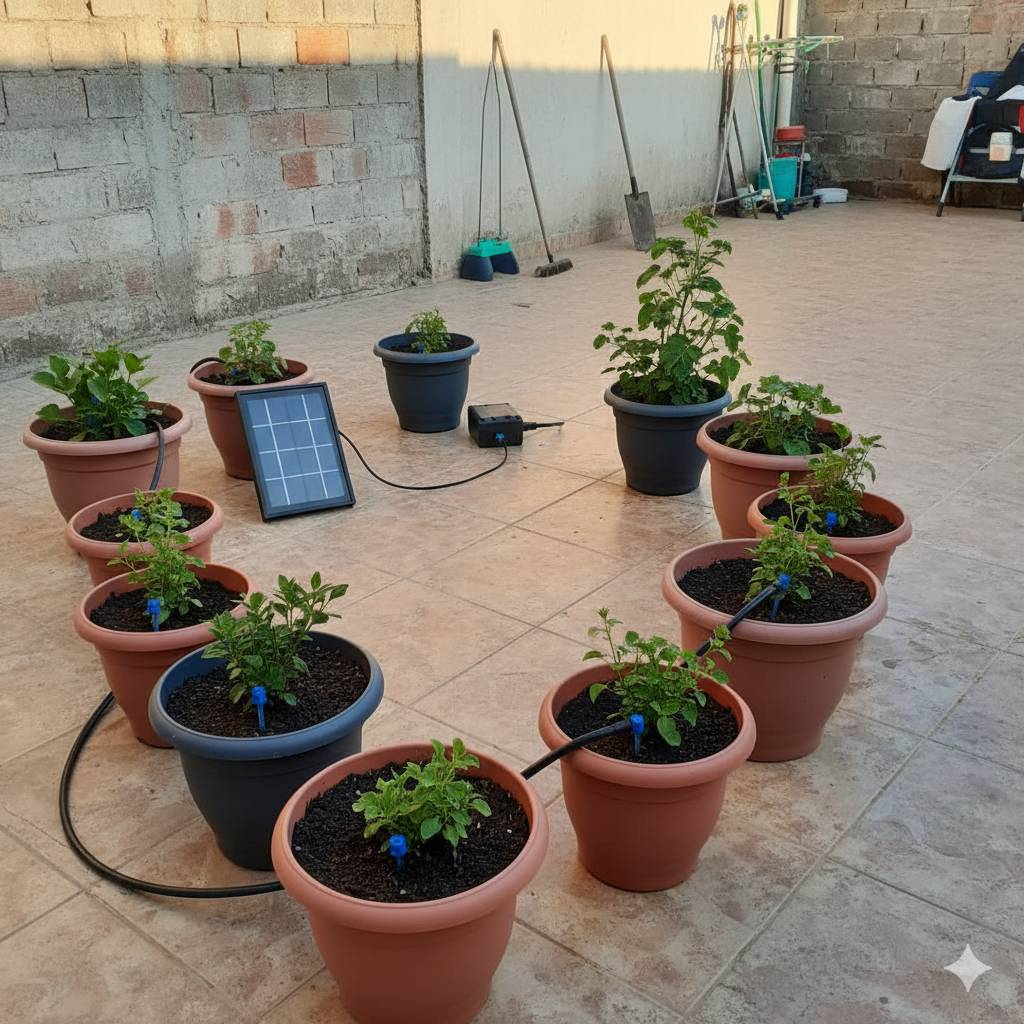 Solar Irrigation System for Garden Balcony