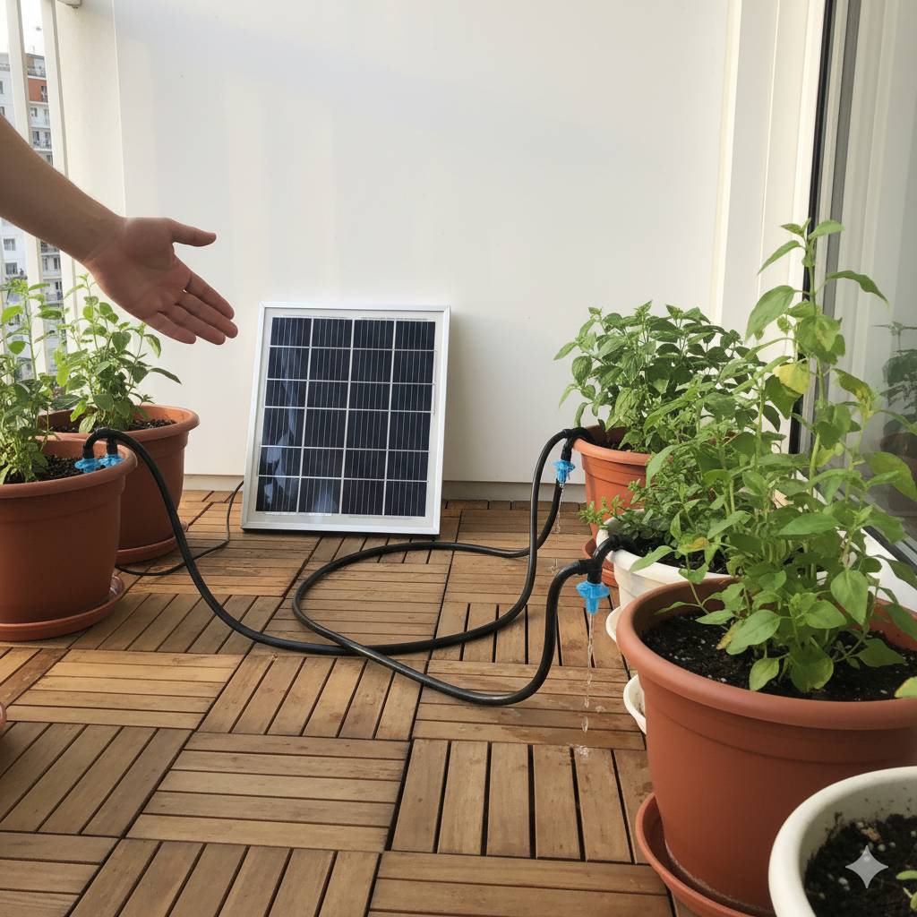 Solar Irrigation System for Garden Balcony